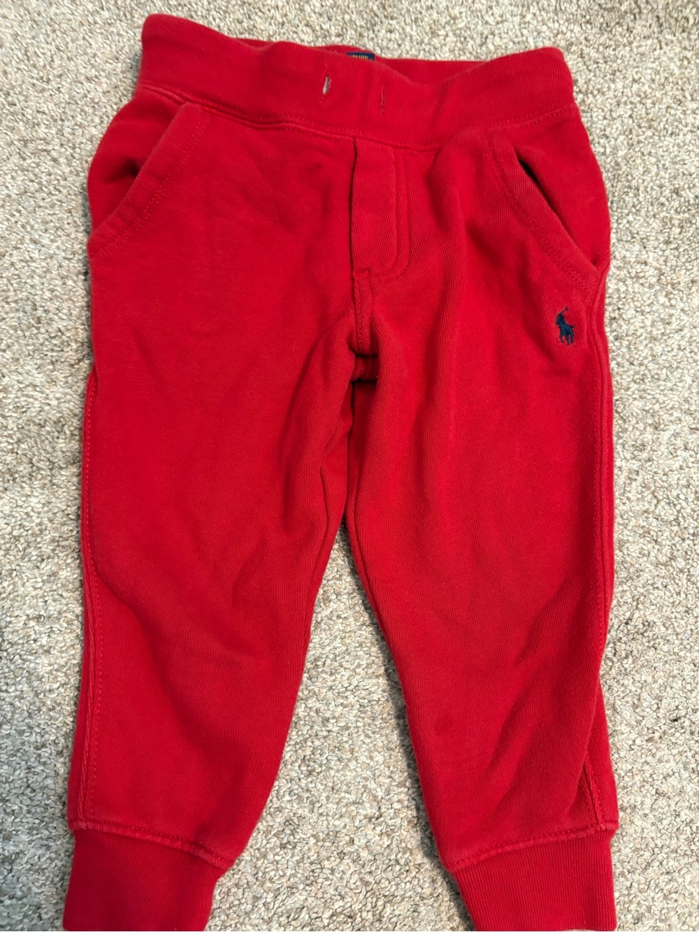 Polo Ralph Lauren Jogger Jogging Pants 2T Toddler Red Lounge